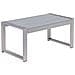 Tavolino Da Giardino Alluminio Anodizzato Grigio Chiaro 90 X 50 Cm Salerno - Foto miniatura 2