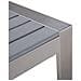Tavolino Da Giardino Alluminio Anodizzato Grigio Chiaro 90 X 50 Cm Salerno - Foto miniatura 6