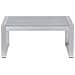 Tavolino Da Giardino Alluminio Anodizzato Grigio Chiaro 90 X 50 Cm Salerno - Foto miniatura 7