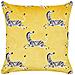 Set Di 2 Cuscini Aconitum Velluto 45 X 45 Cm Giallo Trama Animale - Foto miniatura 2