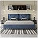 Letto Contenitore Imbottito 180x190 Microfibra Blu Appia - Foto miniatura 3
