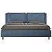 Letto Contenitore Imbottito 180x190 Microfibra Blu Appia - Foto miniatura 1