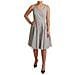 Abito A Trapezio In Cotone A Pois Beige - It42-m - Foto miniatura 2