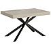 Tavolo allungabile 80x120/204 cm Plaker cashmere gambe antracite - Foto miniatura 1