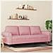 Divano A 3 Posti Rosa 180 Cm In Velluto - Foto miniatura 1