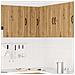 Pensile Da Cucina Ad Angolo Kalmar Rovere Artigianale - Foto miniatura 3