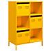 Credenza Giallo Senape 68x39x103,5 Cm In Acciaio - Foto miniatura 2