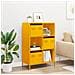 Credenza Giallo Senape 68x39x103,5 Cm In Acciaio - Foto miniatura 3