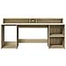 Scrivania con Luci LED Rovere Sonoma 200x55x91cm in Truciolato - Foto miniatura 6