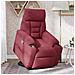 Poltrona Alzapersona Reclinabile Rosso Vino in Tessuto - Foto miniatura 2