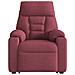 Poltrona Alzapersona Reclinabile Rosso Vino in Tessuto - Foto miniatura 5