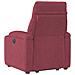 Poltrona Alzapersona Reclinabile Rosso Vino in Tessuto - Foto miniatura 7