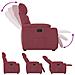 Poltrona Alzapersona Reclinabile Rosso Vino in Tessuto - Foto miniatura 9