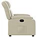 Poltrona Reclinabile Crema in Similpelle - Foto miniatura 7