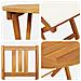 Set Bistro Pieghevole a 3 pezzi con cuscini in legno massello di acacia - Foto miniatura 9