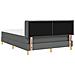 Letto con Rete a Molle con Materasso Grigio Scuro 160x200 cm Tessuto - Foto miniatura 7