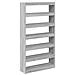 Mobile per libri/divisorio per stanze in rovere nero 100x30x198 cm in legno ingegnerizzato - Foto miniatura 1