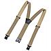 Bretelle Elastiche Per Adulti Con 3 Clip E Ganci In Plastica - Senza Pelle Beige - Foto miniatura 2