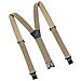 Bretelle Elastiche Per Adulti Con 3 Clip E Ganci In Plastica - Senza Pelle Beige - Foto miniatura 3