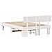 Struttura del letto Bianco 120 x 200 cm Legno di pino massello - Foto miniatura 8