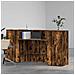 Banco Reception Rovere Fumo 200x50x103,5cm in Legno Multistrato - Foto miniatura 3