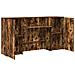 Banco Reception Rovere Fumo 200x50x103,5cm in Legno Multistrato - Foto miniatura 6