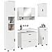 Set di mobili per il bagno 5 pcs Bianco 30 x 35 x 192 cm - Foto miniatura 3