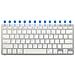 Tastiera Bluetooth Sottile: Tastiera Wireless Portatile Compatibile Con Tablet E Smartphone Silver - Foto miniatura 2