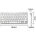 Tastiera Bluetooth Sottile: Tastiera Wireless Portatile Compatibile Con Tablet E Smartphone Silver - Foto miniatura 5