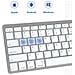 Tastiera Bluetooth Sottile: Tastiera Wireless Portatile Compatibile Con Tablet E Smartphone Silver - Foto miniatura 7
