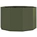 Fioriera Verde oliva 90 x 90 x 50 cm Acciaio - Foto miniatura 1