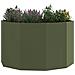 Fioriera Verde oliva 90 x 90 x 50 cm Acciaio - Foto miniatura 3