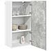 Armadio pensile Riga Grigio Cemento e Bianco 50 x 31 x 100 cm - Foto miniatura 3