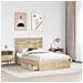 Letto con Contenitore con testiera Rovere Sonoma 135 x 190 cm - Foto miniatura 3