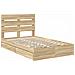 Letto con Contenitore con testiera Rovere Sonoma 135 x 190 cm - Foto miniatura 4