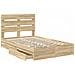 Letto con Contenitore con testiera Rovere Sonoma 135 x 190 cm - Foto miniatura 5