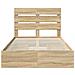 Letto con Contenitore con testiera Rovere Sonoma 135 x 190 cm - Foto miniatura 8