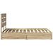 Letto con Contenitore con testiera Rovere Sonoma 135 x 190 cm - Foto miniatura 9