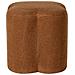 Pouf Mancos Bouclé Marrone Dorato - Foto miniatura 3