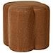 Pouf Mancos Bouclé Marrone Dorato - Foto miniatura 8