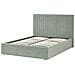 Letto Contenitore Bouclé Vion 140 X 200 Cm Verde - Foto miniatura 5
