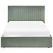 Letto Contenitore Bouclé Vion 140 X 200 Cm Verde - Foto miniatura 6