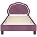 Struttura letto bambini con testata Viola 90 x 190 cm Velluto - Foto miniatura 5