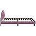 Struttura letto bambini con testata Viola 90 x 190 cm Velluto - Foto miniatura 6