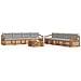 Set di divani da esterno 9 pcs Grigio Naturale e Chiaro - Foto miniatura 3