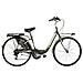 Bici Da Donna Misura 28 Bicicletta Linea Venere Lusso City Bike Con Cambio 6v Completa Di Accessori Con Luci A Led - 43 Titanio Verde Lime - Foto miniatura 1