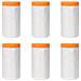 Telo per polvere con nastro adesivo 6 pcs 110 x 3300 cm HDPE - Foto miniatura 1