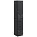 Set di armadi 2 pcs Nero 33 x 34,5 x 87 cm Legno ingegnerizzato - Foto miniatura 1