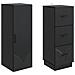 Set di armadi 2 pcs Nero 33 x 34,5 x 87 cm Legno ingegnerizzato - Foto miniatura 3