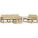Set di divani da esterno 6 pcs Bianco e Beige 79 x 79 x 37 cm - Foto miniatura 1